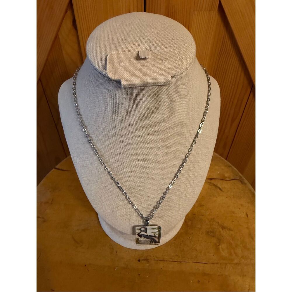 "Louisiana Heron" John James Audubon's "The Birds of America” necklace (7420)